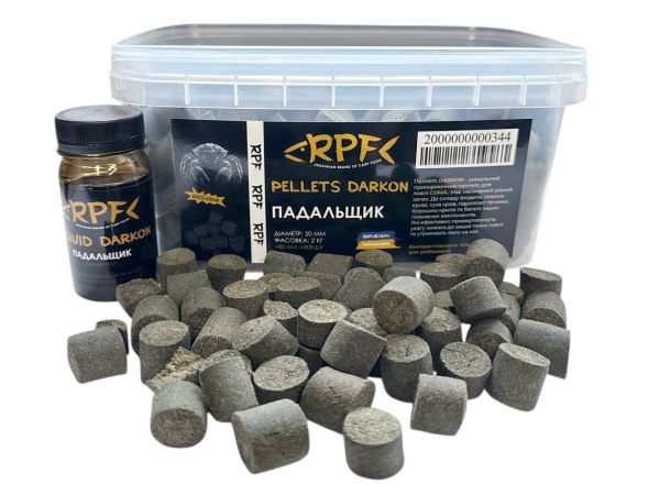 Пеллетс RPF на сома DARKON Падальник 2 кг + Ліквід 80 мл