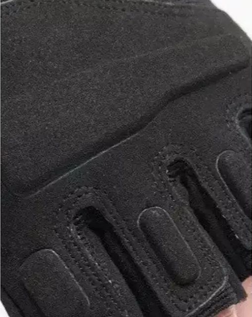 Рукавички тактичні ЗСУ - З відкритими пальцями - М'яка кістка - Чорний