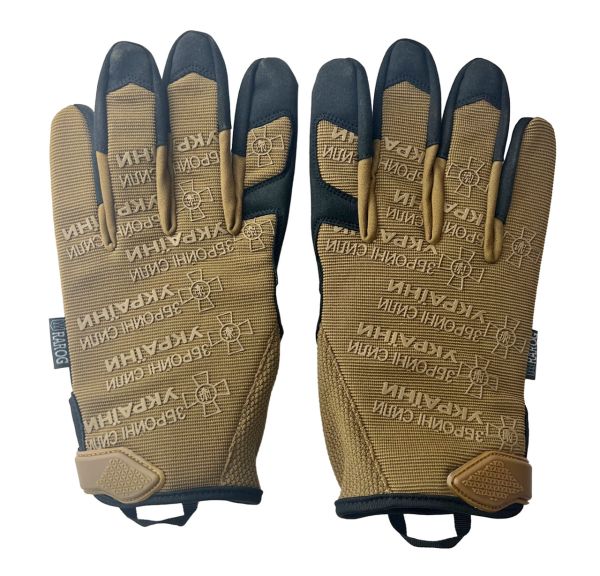 Рукавички тактичні ЗСУ - Вид 1 - Коричнево-чорні