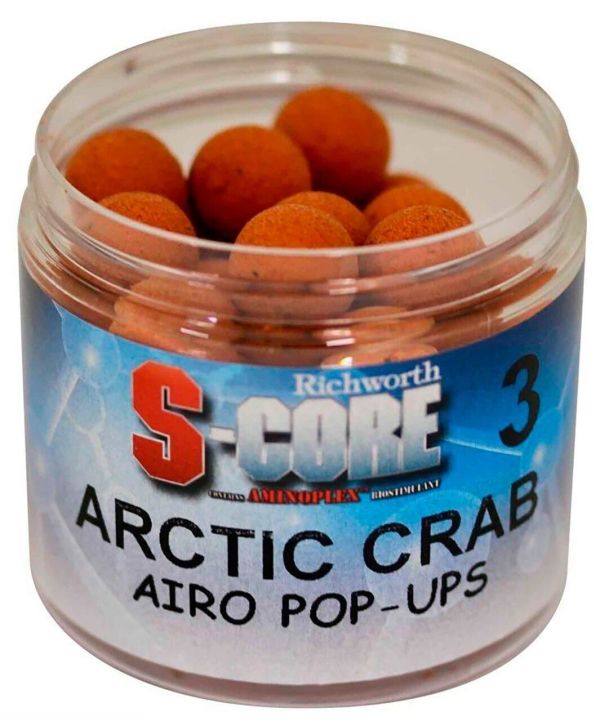 Плавающие бойлы Richworth Pop Ups Boilies - 15 мм - 200 мл - S-Core 3 - Arctic Crab