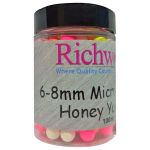 Плавающие бойлы Richworth Pop Ups Boilies - Micro 6-8 мм - 100 мл - Honey Yucatan (Мед)