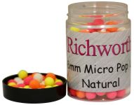 Плавающие бойлы Richworth Pop Ups Boilies - Micro 6-8 мм - 100 мл - Natural (Натурал)