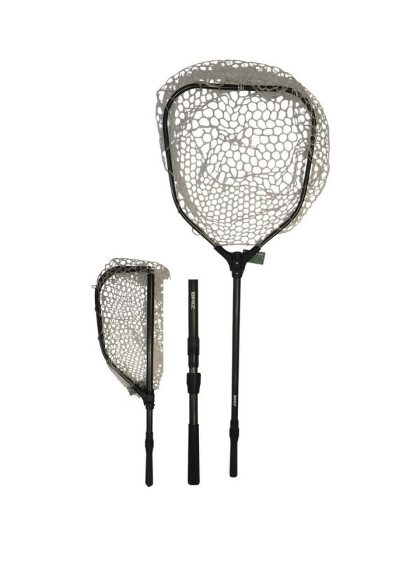 Підсак Briz 005 - Телескопічний - 45х40 см - Вічко сітки 18-25 мм - Білий/Чорний