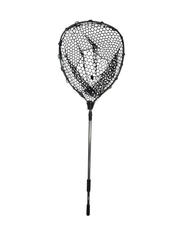 Подсак Briz 006 - Телескопический - 55х45 см - Ячейка сети 18-25 мм - Чёрный/Серый