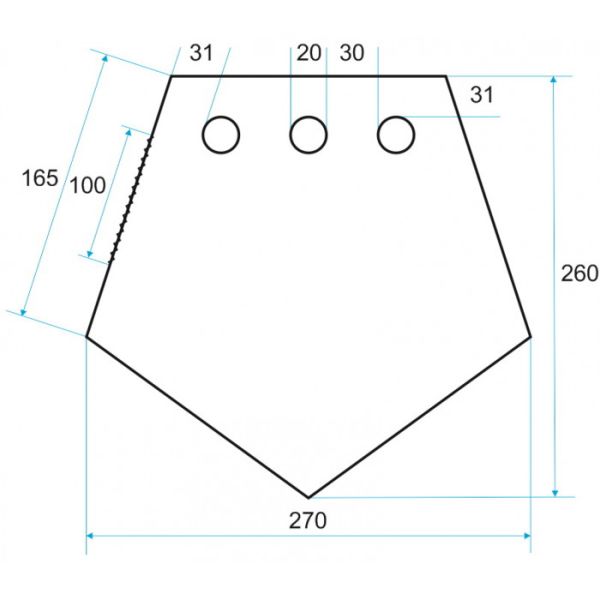 Підлога утеплена ЛОТОС Куб 3 (210x210) ПУ4000 з отворами під лунки (в зборі з фланцями)