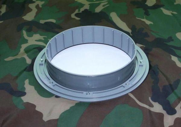 Підлога утеплена ЛОТОС Куб 3 (210x210) ПУ4000 з отворами під лунки (в зборі з фланцями)