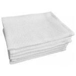 Полотенце вафельное - 44x95 см - Белый - Крупная вафля