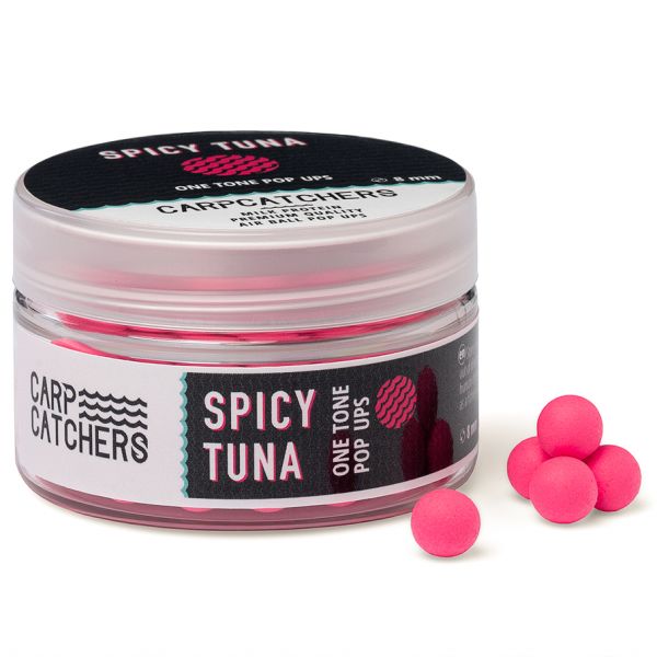 Бойли pop-up Carp Catchers - O8 мм - Fluoro Pink - Однотонні - Spice Tuna