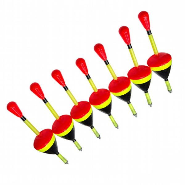 Поплавець для лову товстолоба, хижака L - Червоно-жовто-чорний