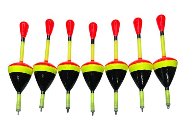 Поплавець для лову товстолоба, хижака L - Червоно-жовто-чорний