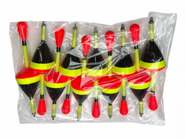 Поплавець для лову товстолоба, хижака L - Червоно-жовто-чорний