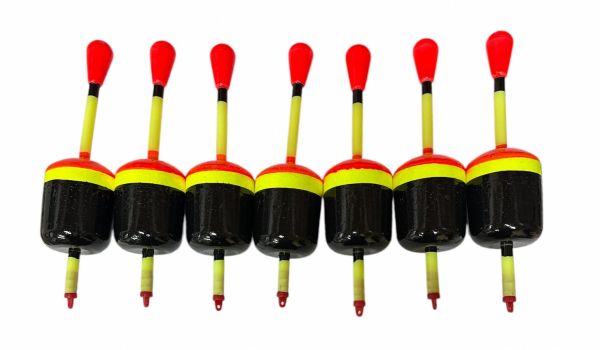 Поплавець для лову товстолоба, хижака XL - Червоно-жовто-чорний