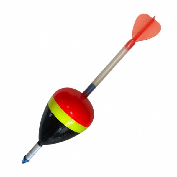 Поплавок для лову товстолоба, хижака XXL - Під світлячок - Червоно-жовто-чорний - 1 шт.