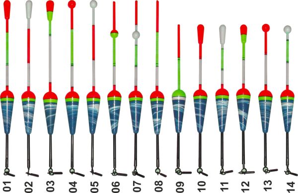 Поплавок Dolphin Storm - Модель с 1 по 14