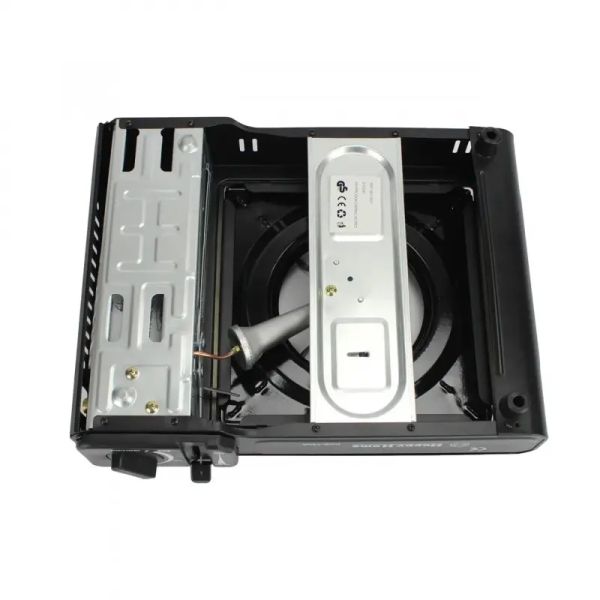 Плита портативная газовая HAPPY HOME BDZ-155-A - Двойного действия - С адаптером - В кейсе