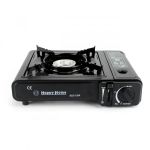 Плита портативная газовая HAPPY HOME BDZ-155-A - Двойного действия - С адаптером - В кейсе