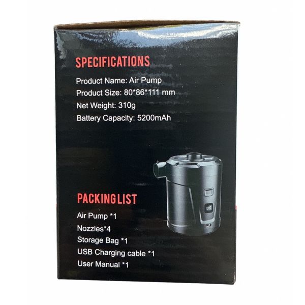 Портативный электрический насос LW-A-2004 - Оранжевый