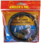 Поводочный материал Angler's Pal - Модель 1x7 - Сталь - Чёрный - 10 м