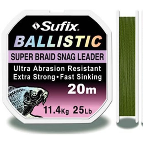 Поводочний матеріал Sufix Ballistic - Оливково-зелений - 20 м