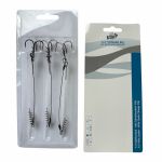 Поводок Goss для оснастки силикона Stinger Rig 1x7 - 11,5 см - Тройник №1 - 15 кг - 3 шт/уп