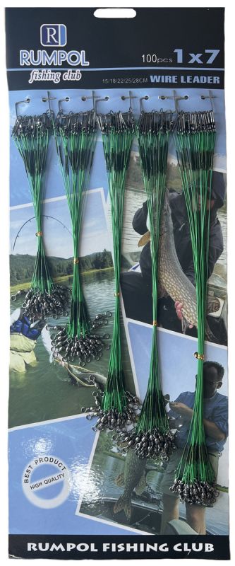 Повідець Rumpol - Сталь - Набір 100 шт/уп