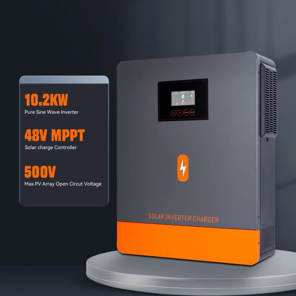 Інвертор автономний гібридний PowMr 10200W - З чистою синусоїдою - Безперебійник на весь будинок - POW-HVM10.2M-48V - Китай