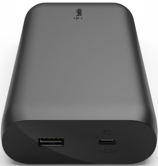 Повербанк (Power Bank) Belkin 20000mAh - 30W - USB-A - USB-C - Черный