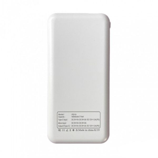 Повербанк Power Bank OX Power PD10 - 10000 mAh  - Белый