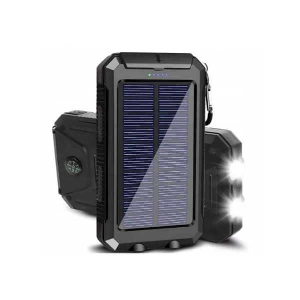 Повербанк (Power Bank) Solar Charger - 20000mAh - С солнечной панелью и фонариком