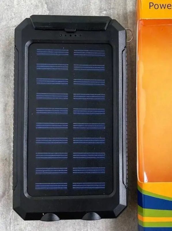 Повербанк (Power Bank) Solar Charger - 20000mAh - С солнечной панелью и фонариком