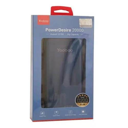 Повербанк Power Bank Yoobao 2D 20000mAh 22.5W - Синій