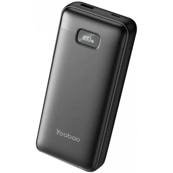Повербанк Power Bank Yoobao LC5 - 20000 mAh SCP22.5W/QC18W/PD20W - 2 кабеля - Black