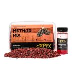 Прикормка RPF Метод-Микс 2в1 "Classic" - Клубника - 400 г пеллетса Ø2 мм + 50 мл ликвида