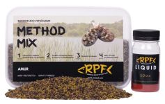 Прикормка RPF Метод-Микс 2в1 "Classic" - Амур - 400 г пеллетса Ø2 мм + 50 мл ликвида