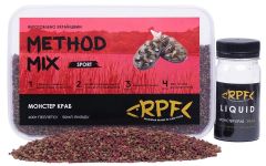 Прикормка RPF Метод-Микс 2в1 "Classic" - Монстер краб - 400 г пеллетса Ø2 мм + 50 мл ликвида