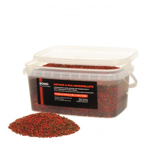 Прикормка Технокарп Method&PVA Micropellets Mix - BOMG - 1.5 кг