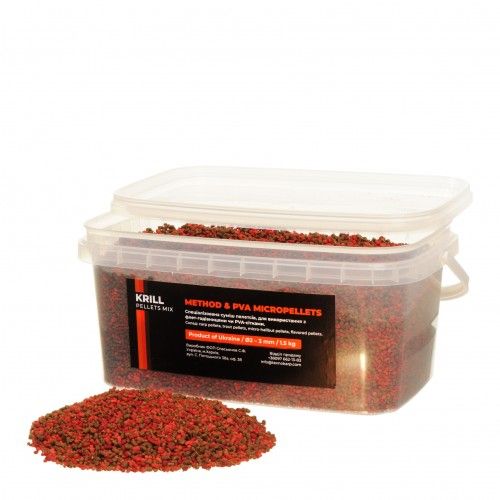 Прикормка Технокарп Method&PVA Micropellets Mix - Krill - 1.5 кг