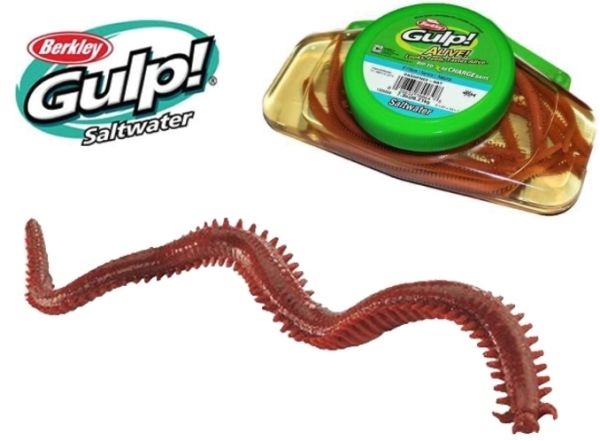 Приманка Berkley Gulp! ALive! Sandworm - Размер 6 - Длина 15 см - 14 шт/уп