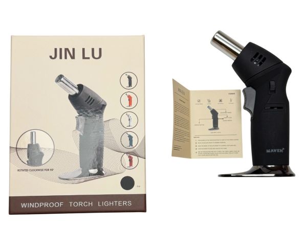 Професійний газовий пальник MAVEN HL-559 - Гостре полум'я - З п'єзопідпалом - Автоматичний - Китай - Чорний