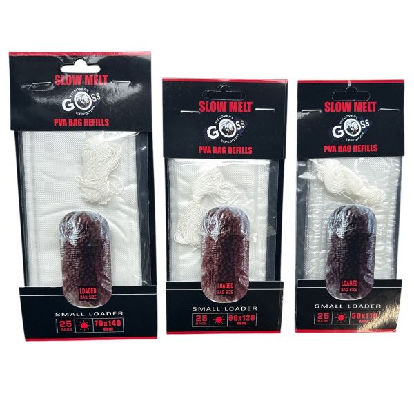 ПВА пакет GOSS Slow Melt (замедленно растворимый) с ниткой PVA - 7 м - 25 шт/уп