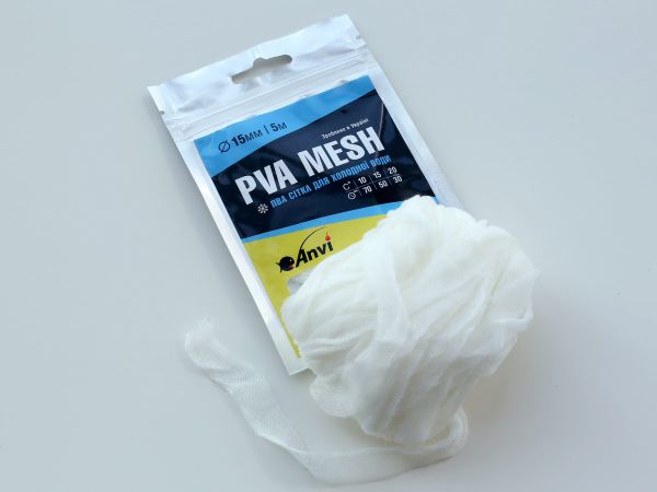 ПВА сітка Anvi PVA Mesh - Швидкорозчинна - Для холодної води - Ø15 мм