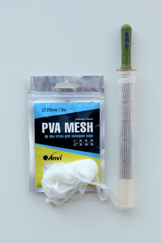 ПВА сітка Anvi PVA Mesh - Швидкорозчинна - Для холодної води - Ø25 мм