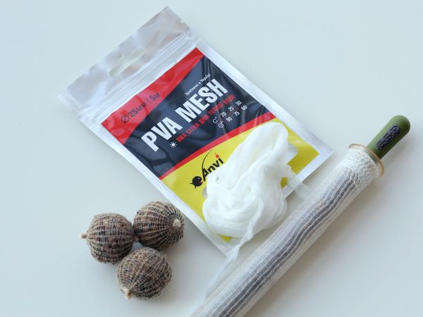 ПВА сітка Anvi PVA Mesh - Повільно розчинна - Для теплої води - Ø25 мм