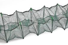 Раколовка гармошка -  3,5 метра - 20х25 - Лесочная - Ячейка 4 мм - 12 входов - Зеленая