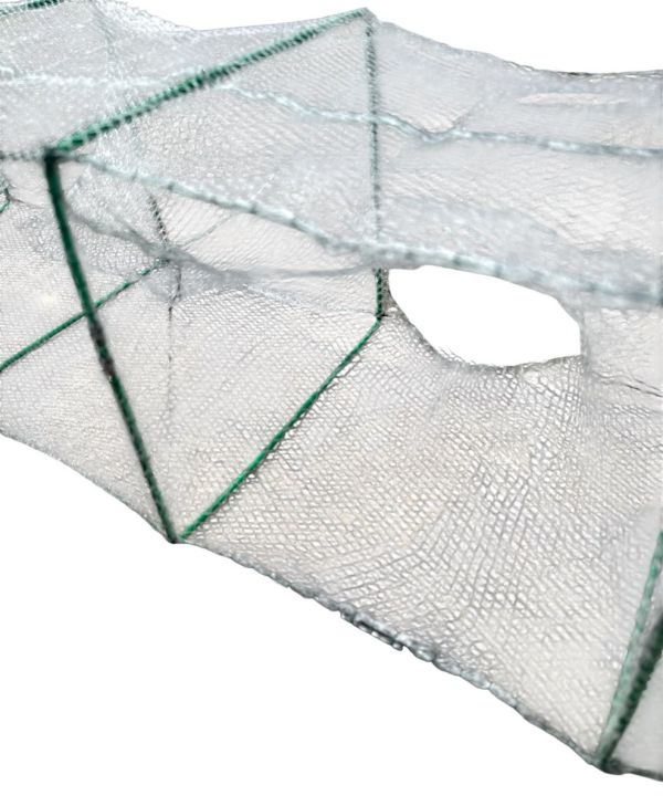 Раколовка гармошка Wolf №22 - 11 м - 25x30 см - Ячейка 6 мм - 20 входов - Белый