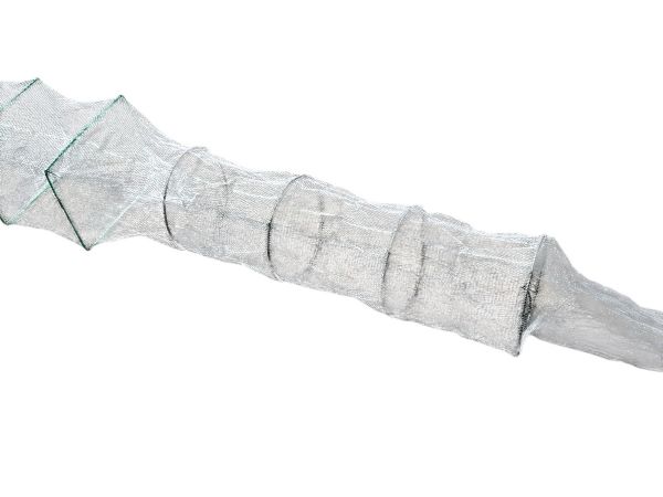 Раколовка гармошка Wolf №22 - 11 м - 25x30 см - Ячейка 6 мм - 20 входов - Белый