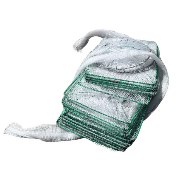 Раколовка гармошка Wolf №22 - 11 м - 25x30 см - Ячейка 6 мм - 20 входов - Белый