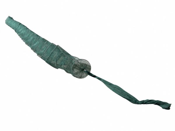 Раколовка гармошка Wolf №28 - 14 м - 43x33 см - Ячейка 6 мм - 24 входа - Зелёный