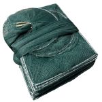 Раколовка гармошка Wolf №28 - 14 м - 43x33 см - Ячейка 6 мм - 24 входа - Зелёный