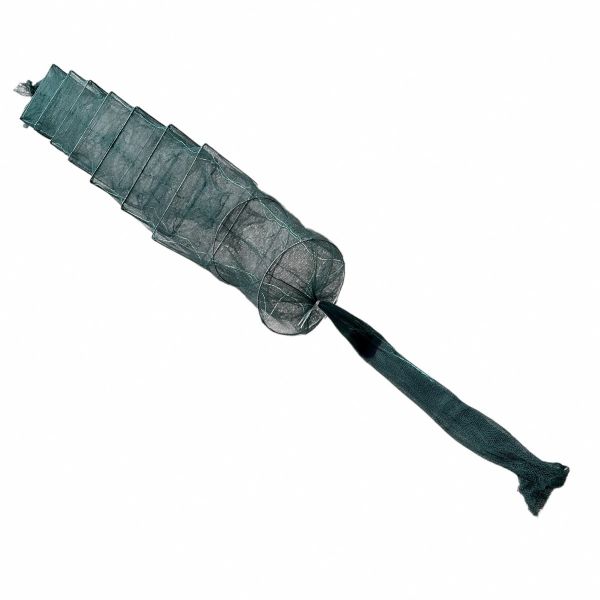 Раколовка гармошка Wolf №32 - 6 м - 43x33 см - Ячейка 5 мм - 8 входов - Зелёный